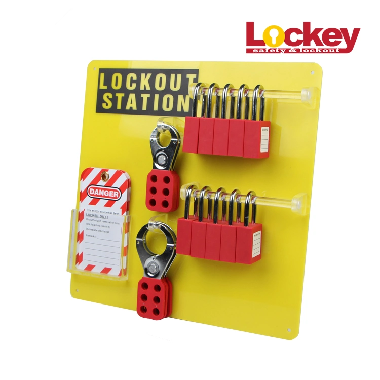 10 Locks Acrylic Lockout Station LG08