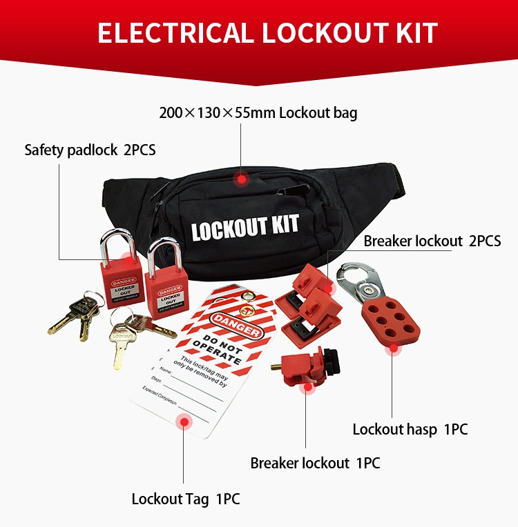 Industrial Safety Electrical Personal Lockout Kit