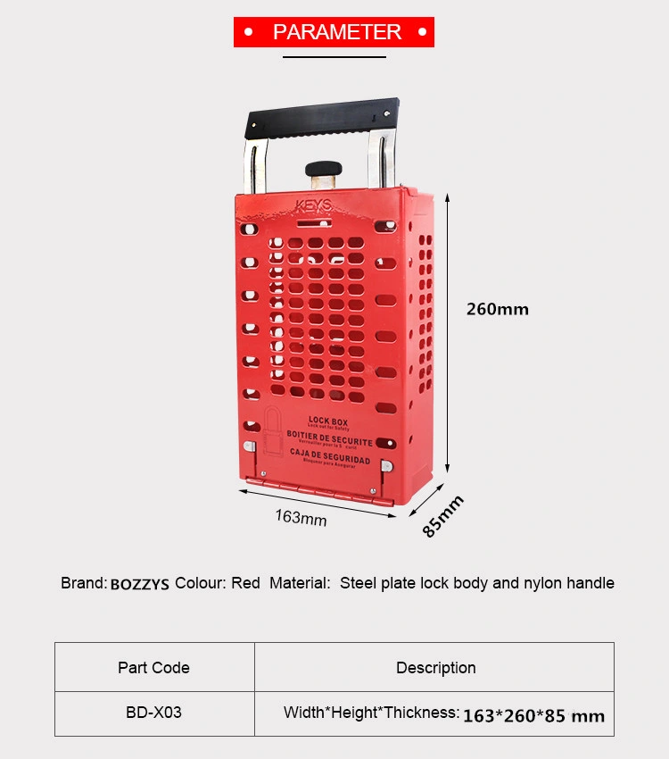 Wall Mounting and Portable Steel Safety Lockout Kit