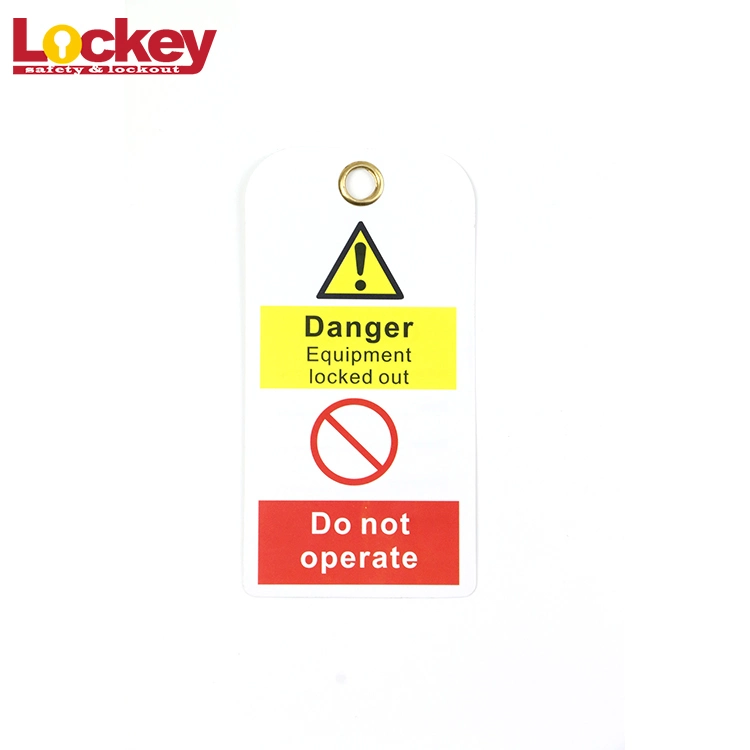 Safety Lockout Warning Tag China Safety Plastic Label Tags PVC