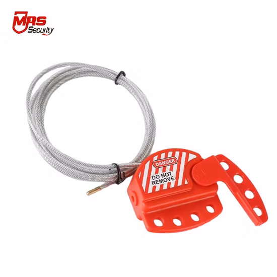 Замок для троса с изоляционной проволокой из безопасной стали для промышленного оборудования, бирка, регулируемый замок для троса